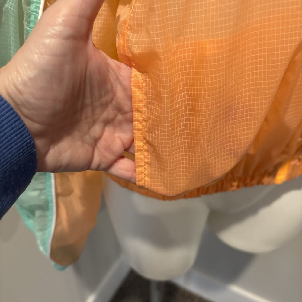 Fabletics Sport Payton Woven Jacket Large Peach Kiss Ombre Full Zip Pockets - Picture 9 of 13